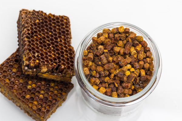natūrali bičių duona, pagaminta iš ekologiškų fermentuotų bičių žiedadulkių „Perga“